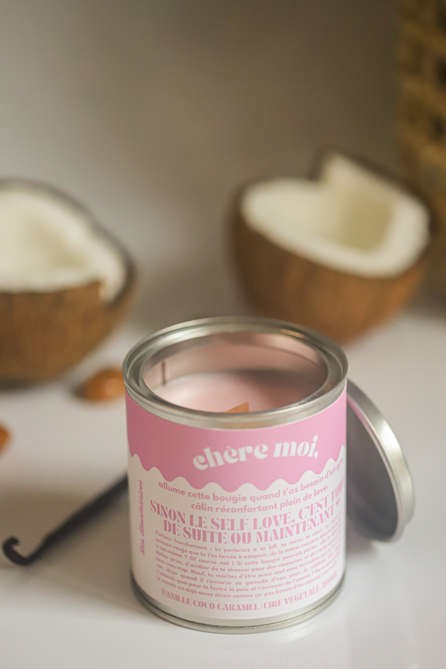 Candle Sinon Self Love, is it for right now or right now? | Self-love candle | Vanilla, coconut, caramel