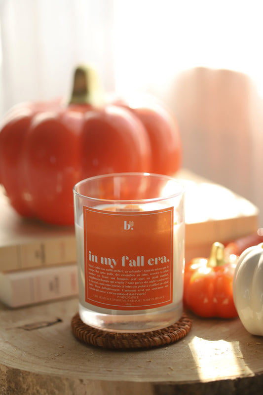 Bougie parfumée In My Fall Era | Collection Automne | Pumpkin Spice