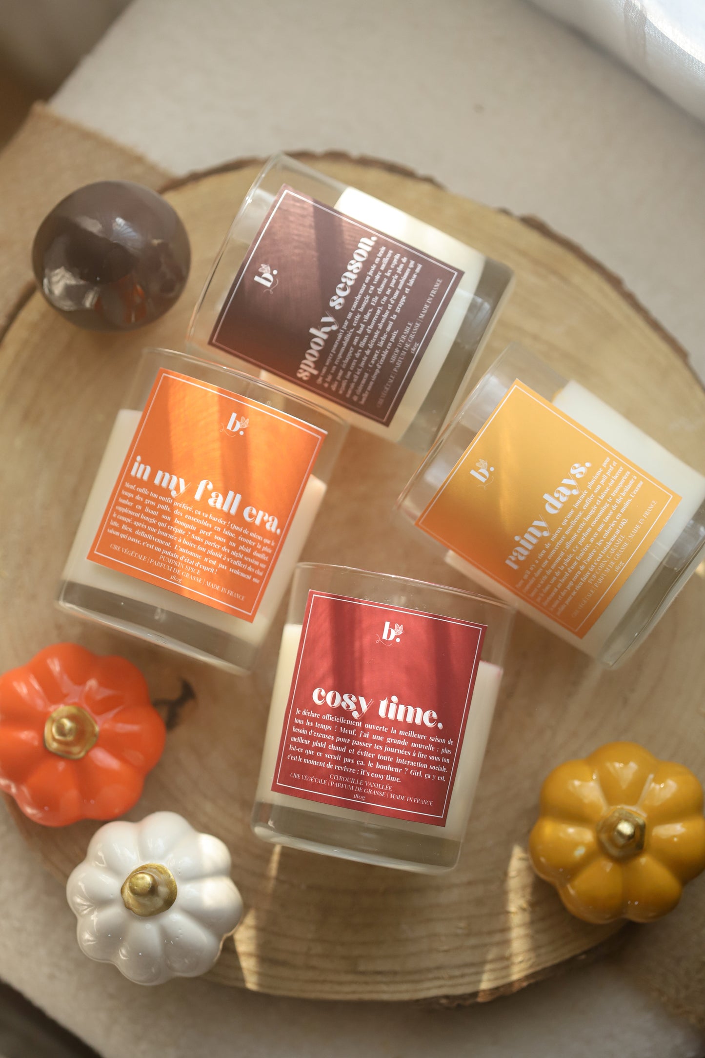 Bougie parfumée Cosy Time | Collection Automne | Citrouille Vanillée