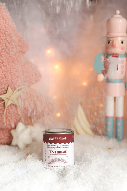 Bougie magique "It's tiiime" | Bougie collection de Noël | Fruits confits