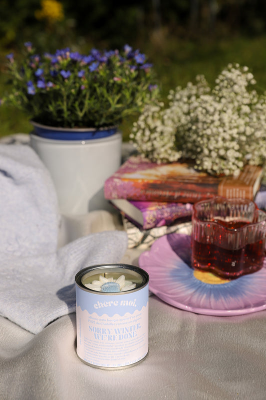 Bougie "Sorry Winter, We're Done" | Bougie printemps | Bergamote, jasmin, muguet
