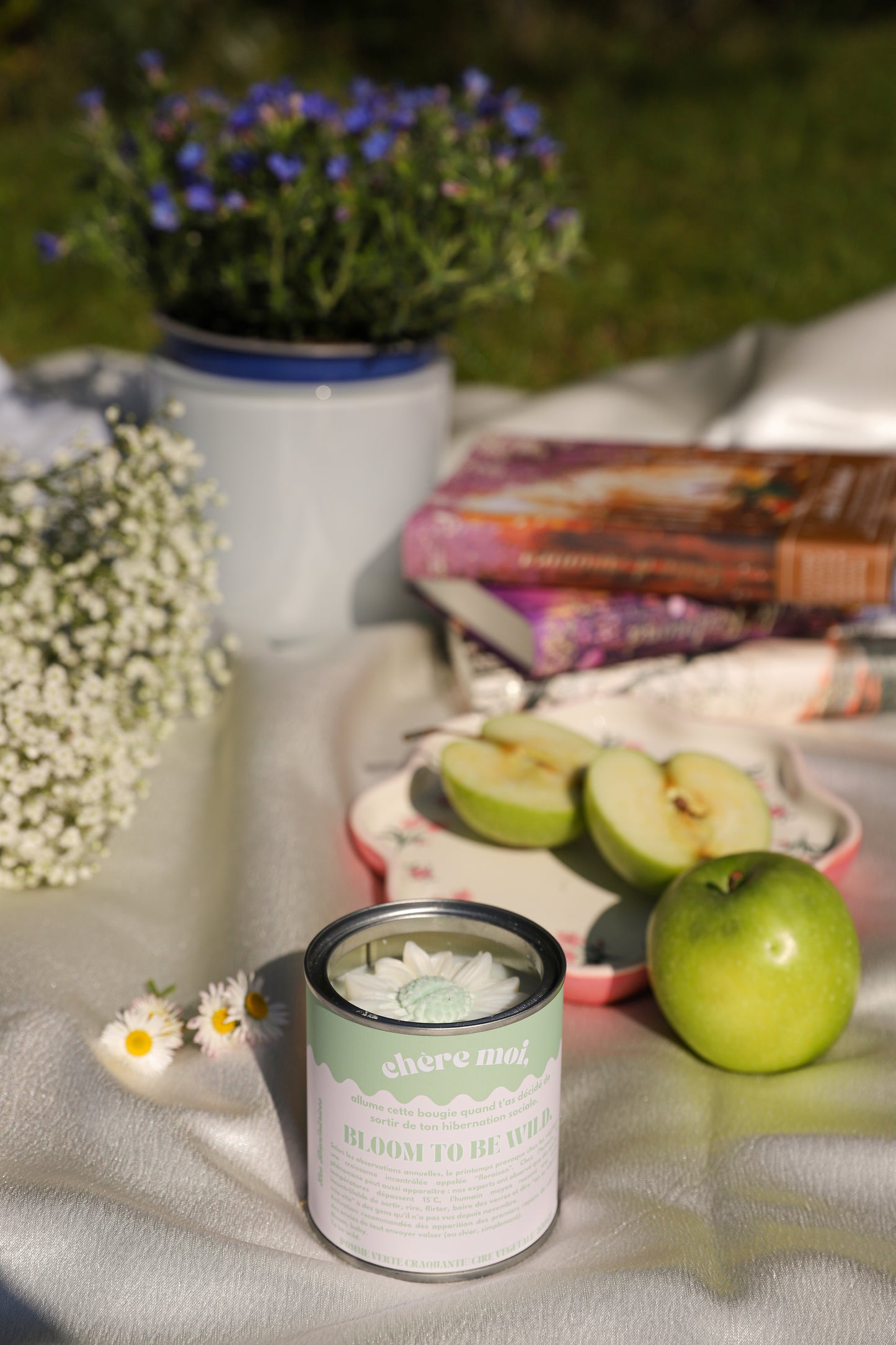 Bougie "Bloom to be wild" | Bougie printemps | Pomme verte