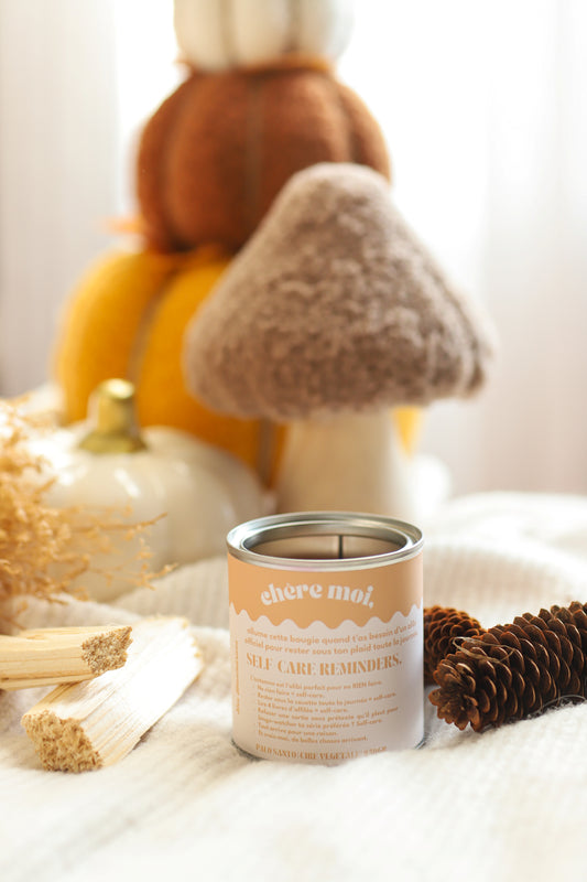 Self-care reminders | Bougie automne "détente" | Palo Santo