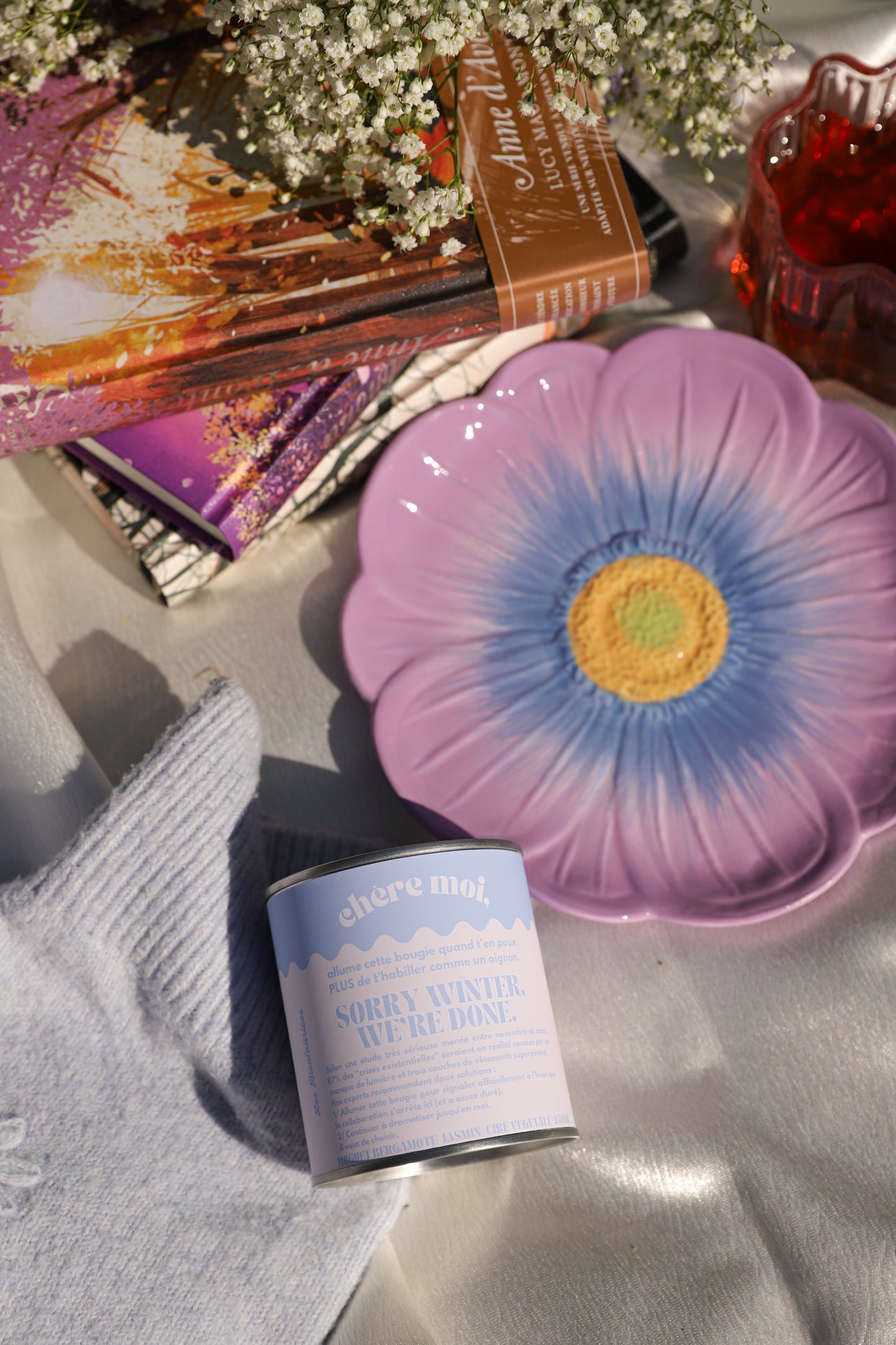 Bougie "Sorry Winter, We're Done" | Bougie printemps | Bergamote, jasmin, muguet